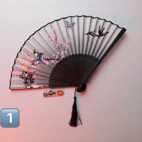 تصویر بادبزن دسته چوبی Nature 