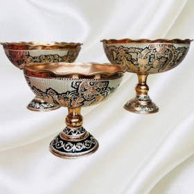 تصویر ست پذیرایی مس نقره کوب Copper and silver reception set