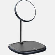 تصویر شارژر بی سیم و پایه نگهدارنده بیسوس WXSW-01 Baseus WXSW-01 iPhone 12 Series Holder Stand/Wireless Charger