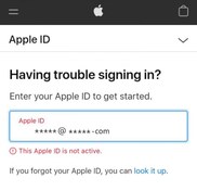 تصویر رفع ارور نات اکتیو اپل آیدی (Apple ID is not Active) 