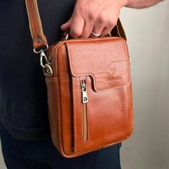 تصویر کیف دوشی مردانه چرم مصنوعی 