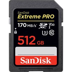 تصویر کارت حافظه SanDisk SD 512GB Extreme PRO200MB 