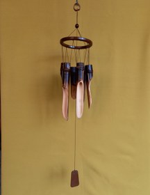 تصویر بادزنگ چوبی ۶ میله badzangchobi