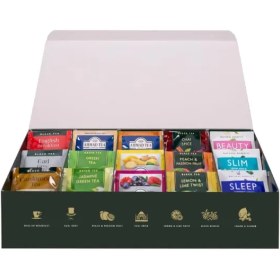 تصویر تی بگ چای احمد ۹۰ تایی ۱۵ نوع تنوع چای کیسه ای . Ahmad tea