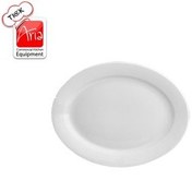 تصویر دیس بیضی چینی زرین سفید (سایز 26) Zarin Iran Hotel-49 White 1 Piece Porcelain oval-platter 26