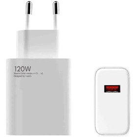 تصویر آداپتور شیائومی ۱۲۰ وات همراه با کابل Xiaomi Adaptor Charger 120 W