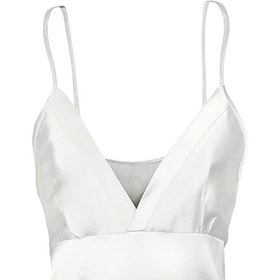 تصویر پیراهن کوتاه بیسیک سفید 