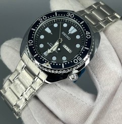 تصویر ساعت اسپرت سیکو 5 خلبانی بند فلزی دو تقویم موتور آرام گرد کیفیت عالی کد 1923851 