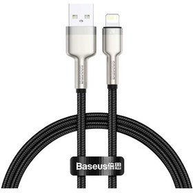 تصویر کابل تبدیل USB-A به لایتنینگ باسئوس مدل Cafule CALJK طول 1 متر Baseus Cafule CALJK Series Lightening 1m 2.4A Charging Data Cable