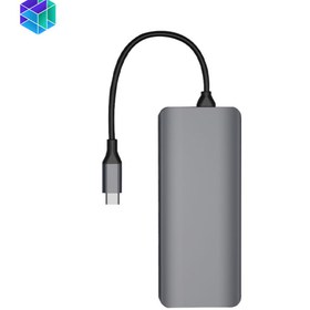 تصویر هاب تایپ سی دارای 12 پورت ویوو مدل Alpha 12 in 1 WiWU Alpha 12 in 1 Usb Type C Hub