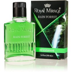 تصویر افترشیو امریکایی سبز سلطنتی میراژ ۱۰۰ میل ‏Royal Mirage Rain Forest Aftershave 
