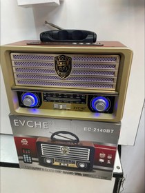 تصویر رادیو اسپیکر اصل Evche مدل Ec 2140 bt - ٤موج / Radio spiker evche model EC 2140