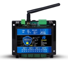 تصویر کنترل پیامکی 4 رله - آنتن سرخود ا sms control of 4 relays sms control of 4 relays