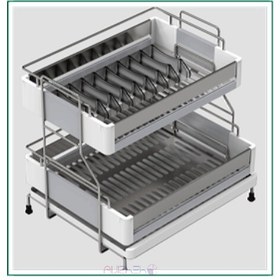 تصویر سبد آبچکان کنار سینک فانتونی مدل H022 ا Dish Drainer Drying Rack Dish Drainer Drying Rack