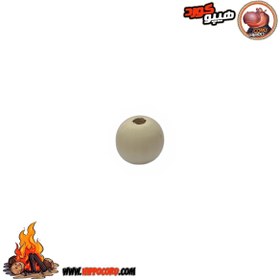 تصویر مهره های چوبی گرد 