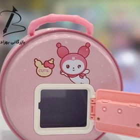 تصویر قلک فلزی آکواریومی رمز دار طرح کرومی 