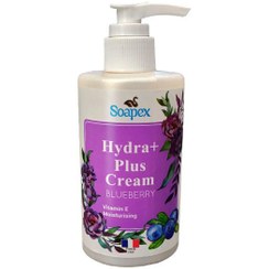 تصویر کرم آبرسان حاوی عصاره بلوبری 250میل سوپکس Soapex Hydra Plus Cream With Bluberry Extract 250ml