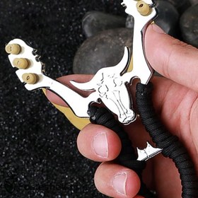 تصویر تیرکمان سنگی فلزی سه کش 