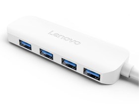 تصویر هاب 4 پورت یواس‌بی با کابل 25 سانتی‌متری لنوو Lenovo 4Ports USB3.0 Hub A602 Lenovo 4Ports USB3.0 Hub A602