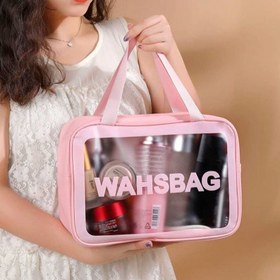 تصویر کیف آرایشی واش بگ مشکی washbag 