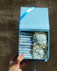 تصویر مینی باکس هدیه فانتزی moonlight با جای تزیین پول و کادو 