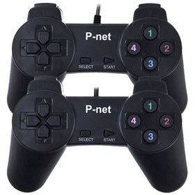 تصویر دسته بازی دوبل ساده سیمی P-net X.4 P-net X.4 Wired Gamepad