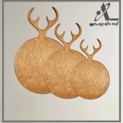 تصویر تخته سرو شاخ گوزن دایره 