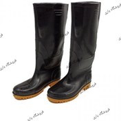 تصویر چکمه لاستیکی مشکی سایز : 4 