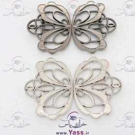 تصویر سگک جفتی گل دودی بزرگ 