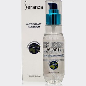 تصویر سرم مو ترمیم کننده زیتون سرانزا Seranza Olive Extract Hair Serum 100ml 