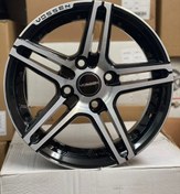 تصویر رینگ اسپرت سایز 13 ووسن رخ تراش مشکی اروند(خرید ۱دست رینگ +1 عدد اسپری لاستیک هدیه) 