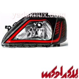 تصویر چراغ جلو ال 90 طرح AUDI(جفت) ان جی کو رنگ قرمز 