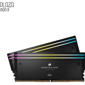 تصویر رم دسکتاپ DDR5 دو کاناله 6400 مگاهرتز CL32 کورسیر مدل Dominator Titanium RGB ظرفیت 32 گیگابایت 