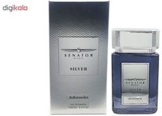 تصویر ادکلن مردانه جانوین/جکوینز مدل سناتور سیلور حجم 100 میل Men's cologne Janwin/Jackwin Senator Silver model, volume 100 ml