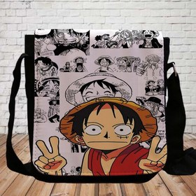 تصویر کیف پاسپورتی طرح لوفی monkey d Luffy انیمه وان پیس مناسب استفاده روزمره 