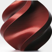 تصویر فیلامنت PLA Silk Dual Color دو رنگ قرمز-مشکی برند Bambu Lab 