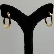 تصویر گوشواره حلقه ای طلا 