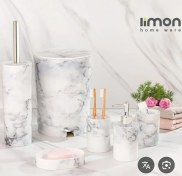 تصویر ست سرویس بهداشتی 6 تکه لیمون مدل MRBL کد SHR-104 