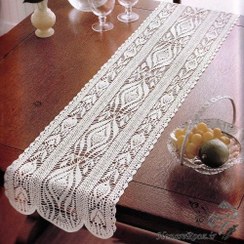 تصویر رانر رومیزی قلاب بافی 