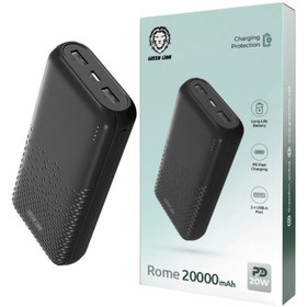 تصویر پاور بانک فست شارژ 20000 گرین لاین Green Lion Rome PD 20W Green Lion Rome PD 20W 20000mAh PowerBank