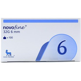 تصویر سرسوزن انسولین نوافاین سایز 6 ا novofine insuline novofine insuline