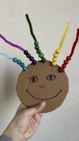 تصویر مهره چوبی مهره چوبی رنگی