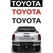 تصویر برچسب نوشته تویوتا درب عقب هایلوکس TOYOTA 