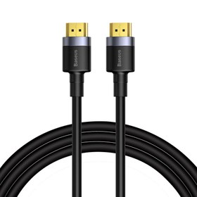 تصویر کابل HDMI 4k باسئوس مدل CADKLF-H01 طول 5 متر Baseus Cafule 4KHDMI Male To 4KHDMI Male Adapter Cable 5m Black