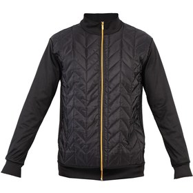 تصویر کاپشن مردانه Homan رنگ مشکی و سبز 