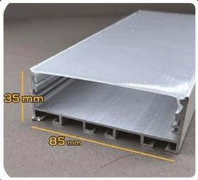 تصویر پروفیل لاین نوری نقره ای روکار ، توکار ، اویز – 85میل گرد - کد 32 
