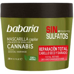 تصویر ماسک مو ترمیم کننده بدون سولفات باباریا 200 میل Babaria Mascarilla Capilar Reparacion Total 200ml