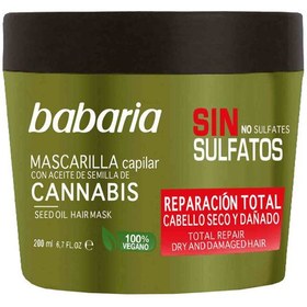 تصویر ماسک مو ترمیم کننده بدون سولفات باباریا 200 میل Babaria Mascarilla Capilar Reparacion Total 200ml