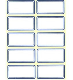 تصویر اتیکت دور آبی سلفونی 