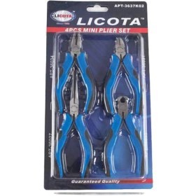 تصویر مجموعه 4 عددی انبر لیکوتا مدل APT-3637K02 Licota APT-3637K02 Pliers Set 4PCS